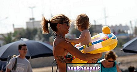 Corvaglia en el mar con su hija: foto