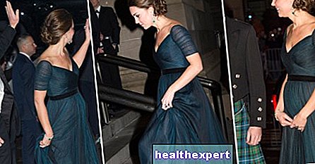 Kate Middleton lộng lẫy trong chiếc váy dạ hội với phần bụng bằng chứng. Nhìn vào những bức tranh!