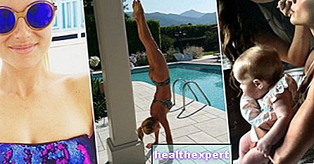 Shooting with baby, sea and physical training. Here is Michelle Hunziker's summer!